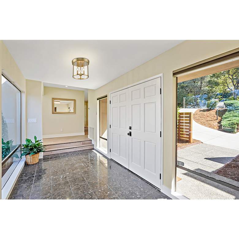 Image 4 Thayer by Z-Lite Luxe Gold 3 Light Flush Mount more views