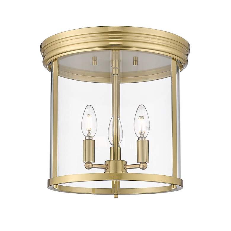 Image 5 Thayer by Z-Lite Luxe Gold 3 Light Flush Mount more views