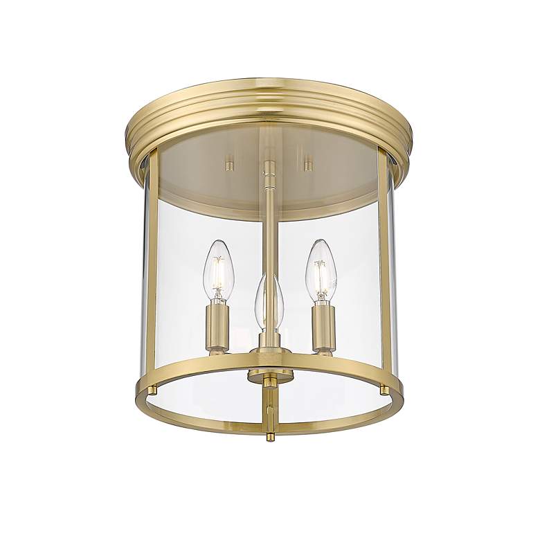 Image 6 Thayer by Z-Lite Luxe Gold 3 Light Flush Mount more views