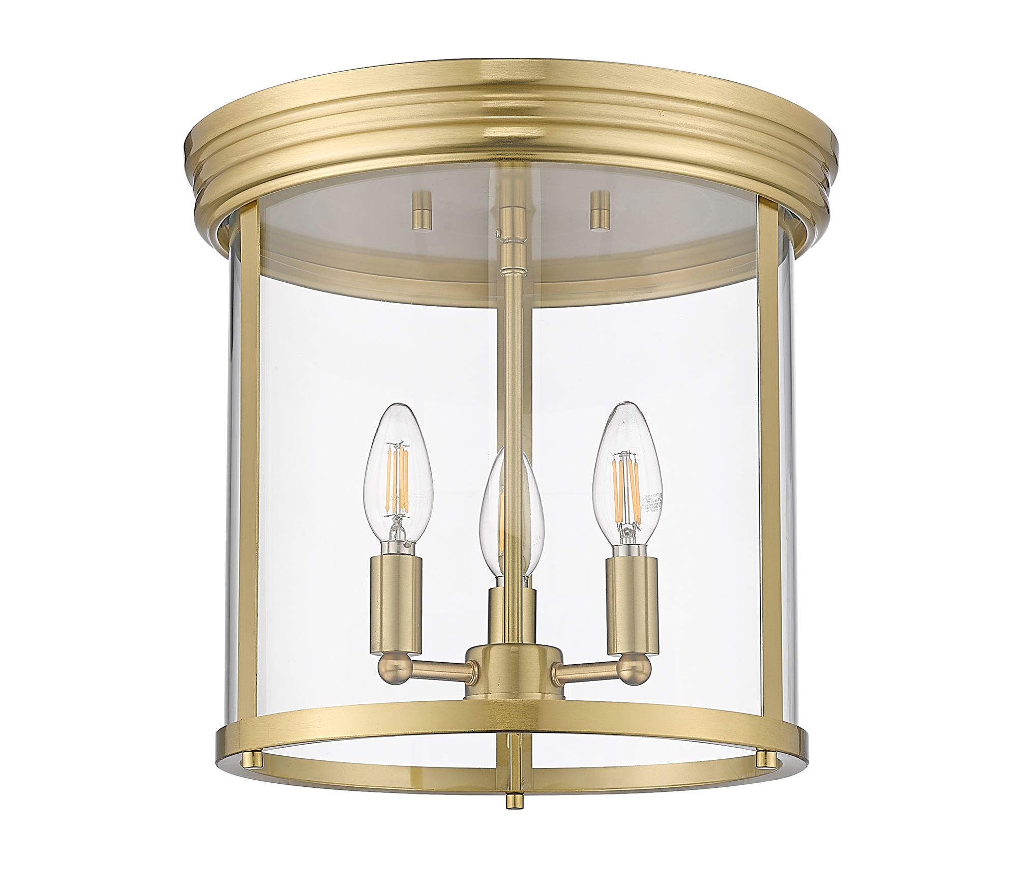 Thayer by Z-Lite Luxe Gold 3 Light Flush Mount