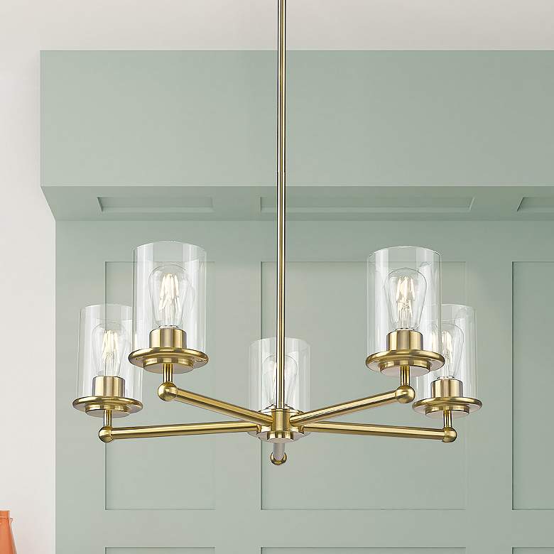 Image 1 Thayer by Z-Lite Luxe Gold 5 Light Chandelier