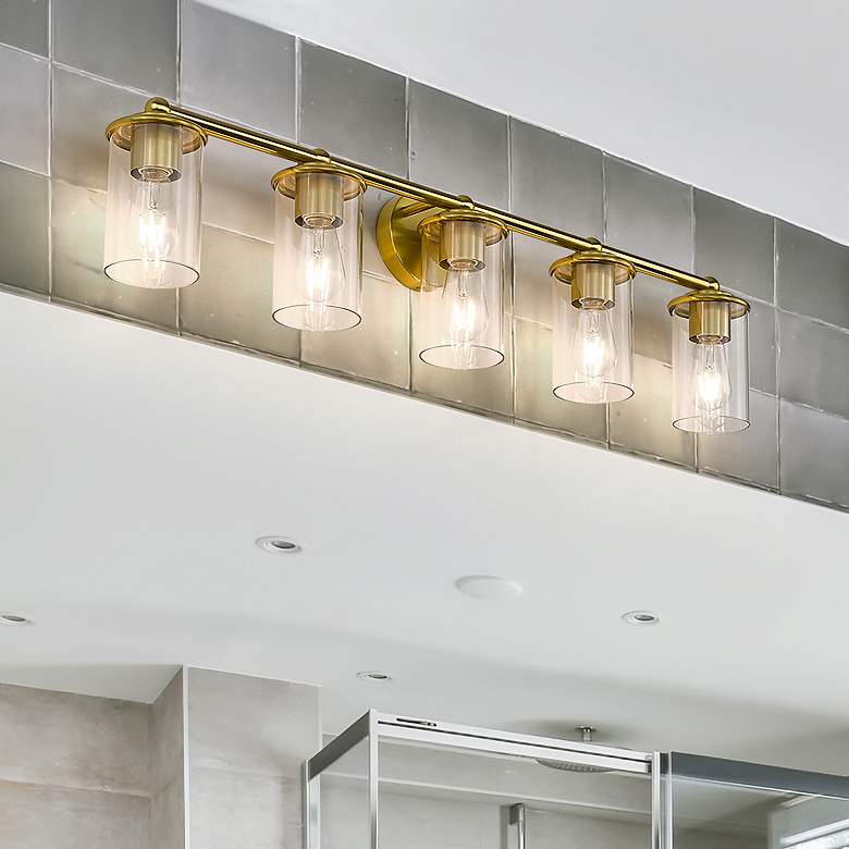 Image 2 Thayer by Z-Lite Luxe Gold 5 Light Vanity