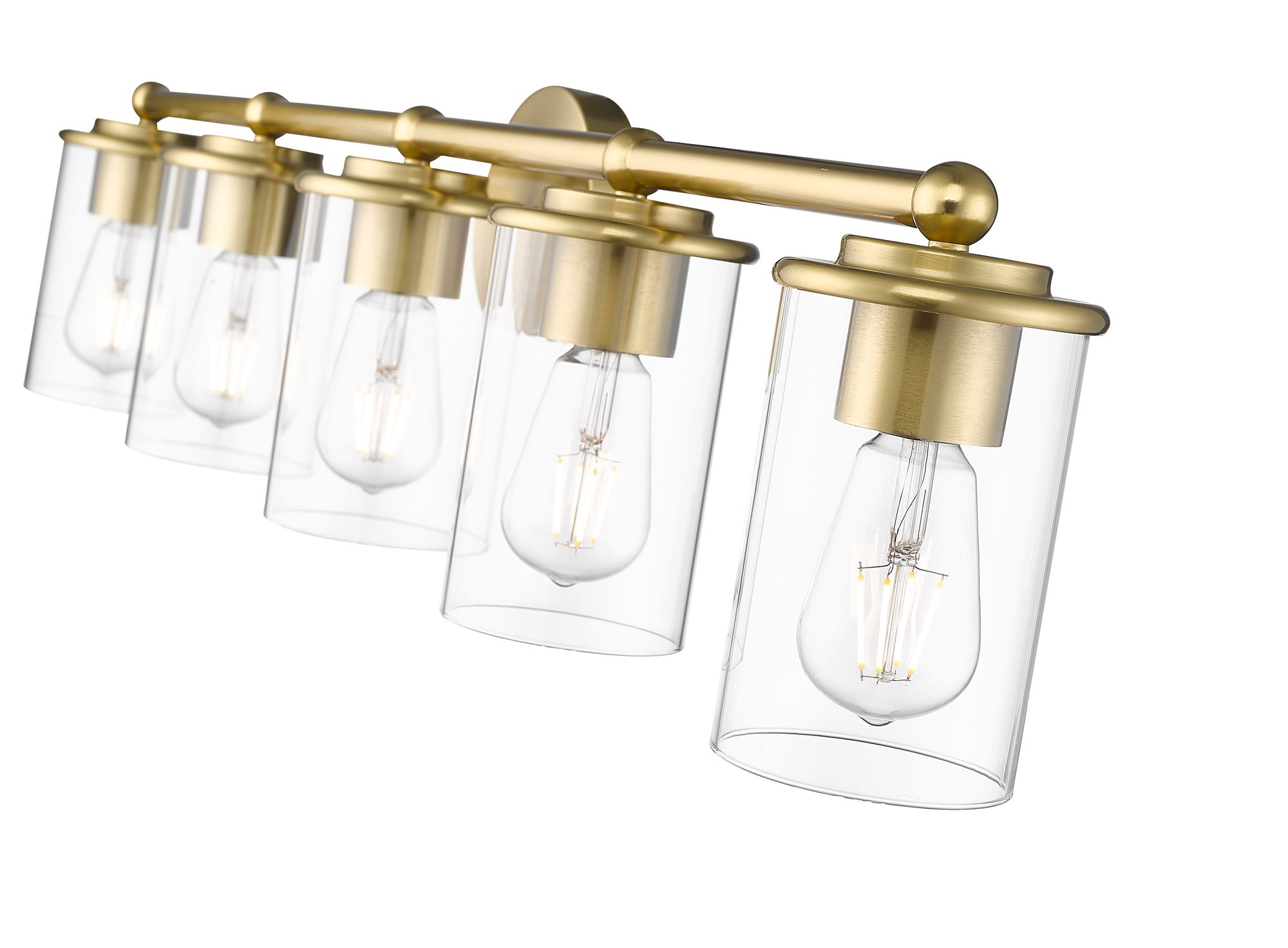 Thayer by Z-Lite Luxe Gold 5 Light Vanity in scene