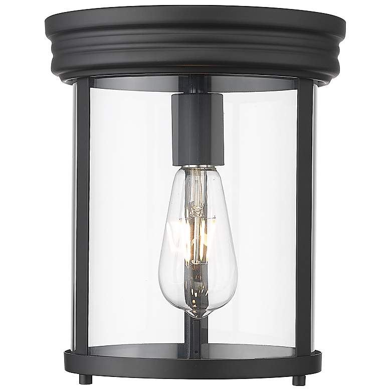 Image 2 Thayer by Z-Lite Matte Black 1 Light Flush Mount