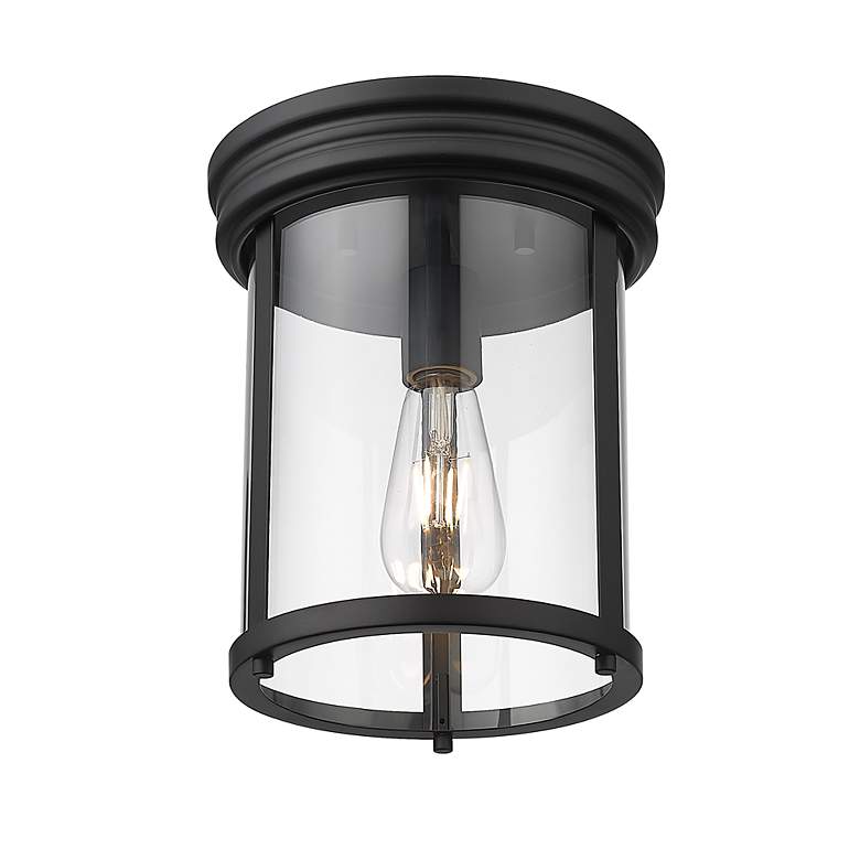 Image 6 Thayer by Z-Lite Matte Black 1 Light Flush Mount more views