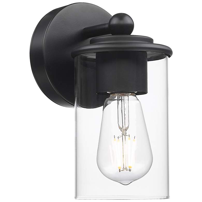 Image 1 Thayer by Z-Lite Matte Black 1 Light Vanity