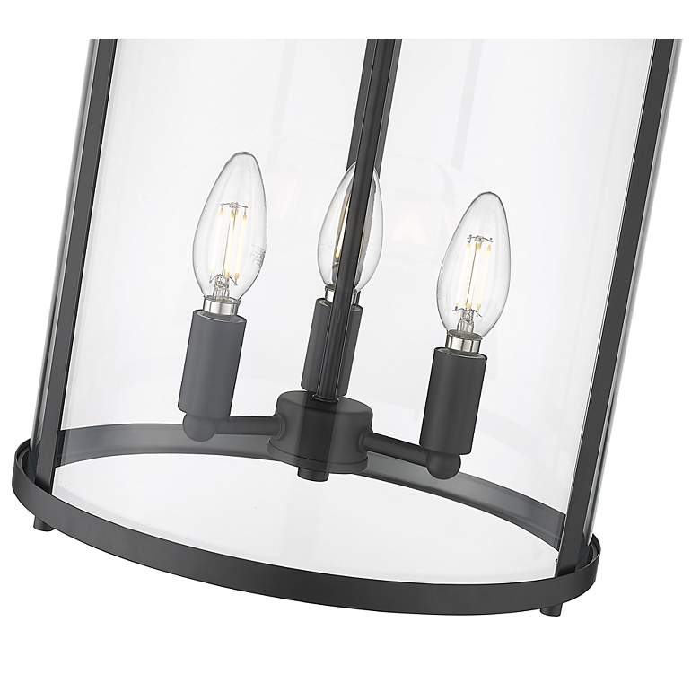 Image 6 Thayer by Z-Lite Matte Black 3 Light Flush Mount more views