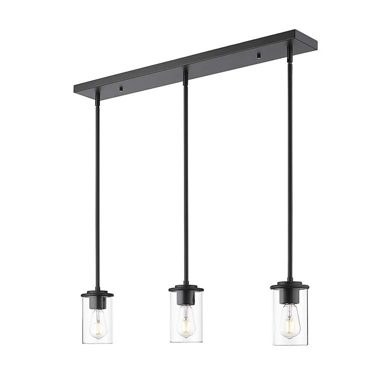Image 4 Thayer by Z-Lite Matte Black 3 Light Pendant more views