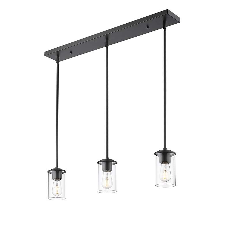 Image 7 Thayer by Z-Lite Matte Black 3 Light Pendant more views