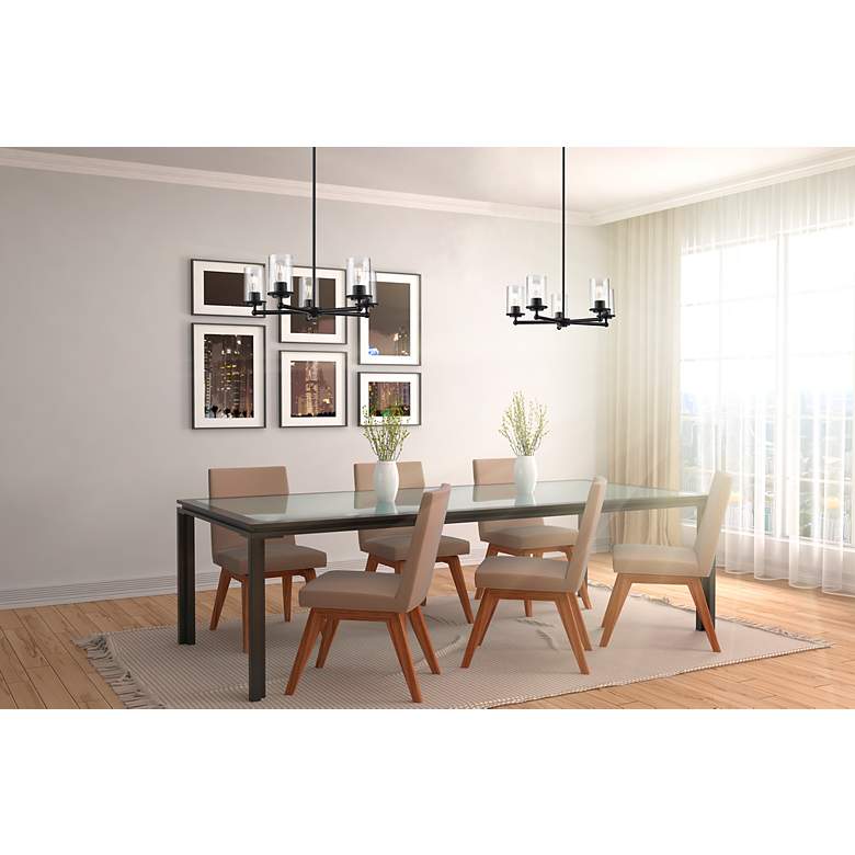 Image 4 Thayer by Z-Lite Matte Black 5 Light Chandelier more views