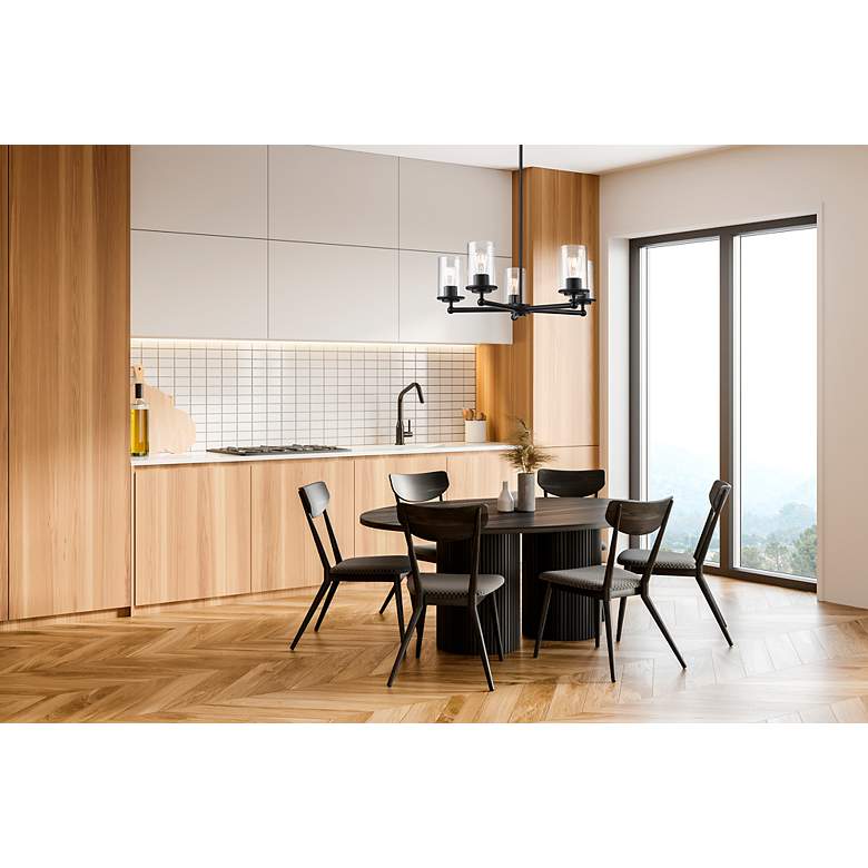 Image 5 Thayer by Z-Lite Matte Black 5 Light Chandelier more views