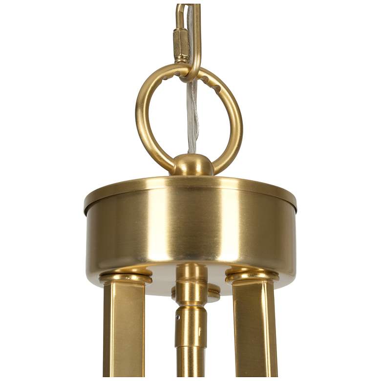 Image 7 Thayne 24" Wide 5-Light Brushed Gold Drum Pendant more views
