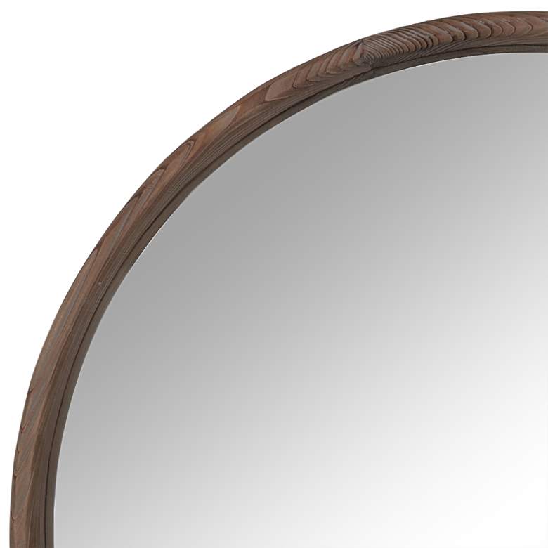 Image 2 Thayne Natural Wood 27 1/2 inch Round Wall Mirror more views