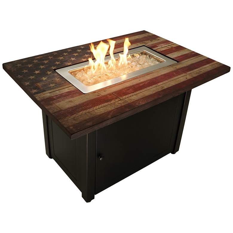 Image 2 The Americana 40 inchW Oil-Rubbed Bronze Gas Outdoor Fire Pit