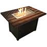 The Americana 40"W Oil-Rubbed Bronze Gas Outdoor Fire Pit