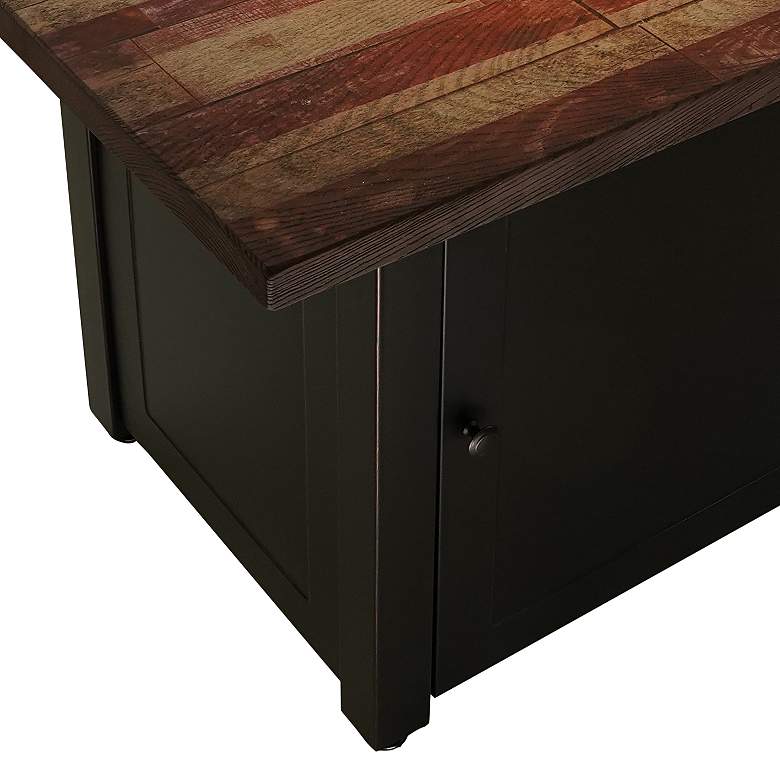 Image 4 The Americana 40"W Oil-Rubbed Bronze Gas Outdoor Fire Pit more views