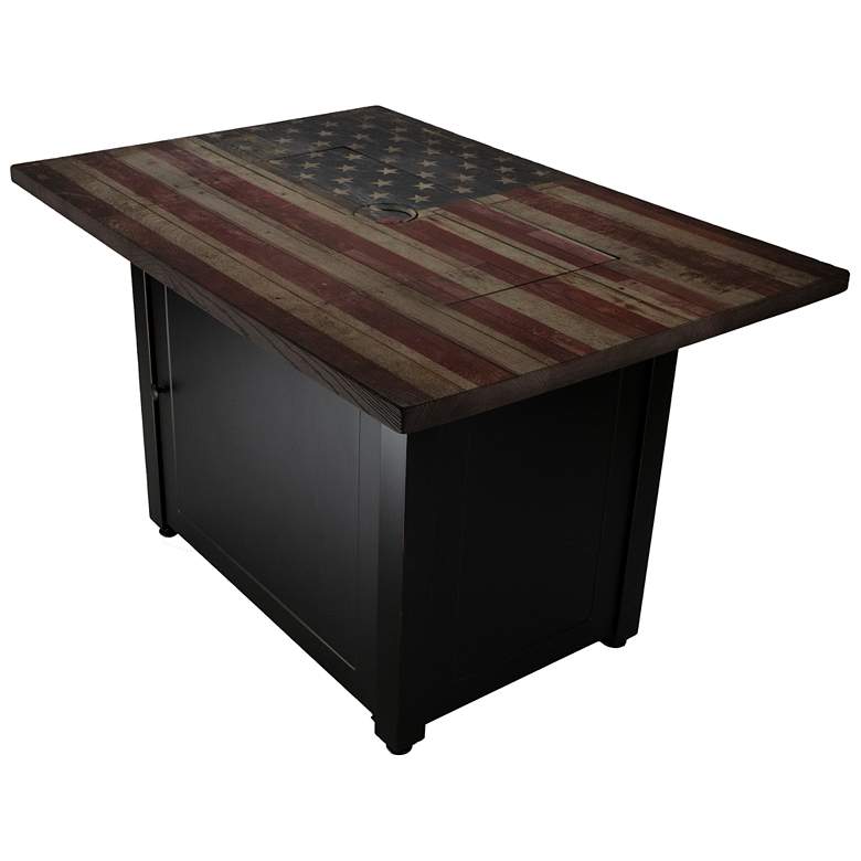 Image 5 The Americana 40"W Oil-Rubbed Bronze Gas Outdoor Fire Pit more views