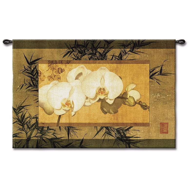 Image 1 The Bamboo Orchid II 39 inch Wide Wall Tapestry