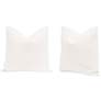 The Basic 22" Essential Pillow, Performance Boucle Snow, Set of 2