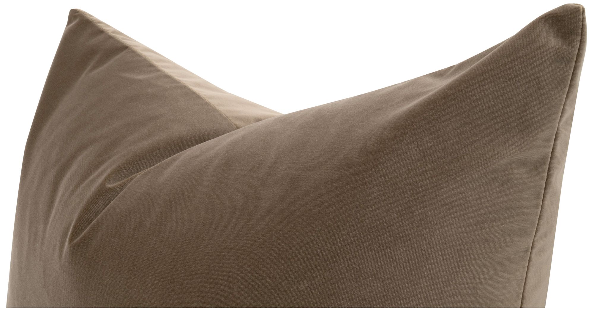 Image 3 The Basic 34" Essential Dutch Pillow, Caramel Velvet, Set of 2 more views