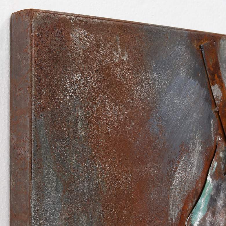 Image 5 The Bassist 48" High Mixed Media Metal Dimensional Wall Art more views