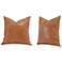 The Better Together 22" Essential Pillow, Whiskey Brown, Jute, Set of 