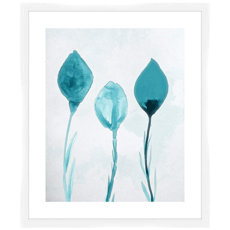 Image 1 The Blue Roses II 26 1/2 inch High Framed Wall Art