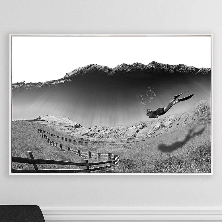 Image 2 The Calling 50" High Framed Giclee Print Canvas Wall Art