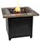The Cayden 30"W Cement Resin Mantel LP Gas Fire Pit Table