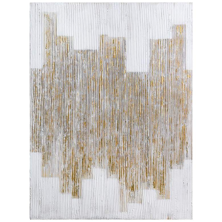 Image 2 The City 40" High Textured Metallic Canvas Wall Art