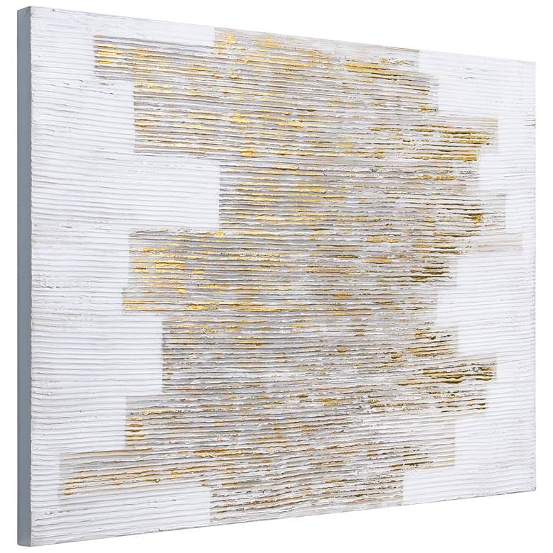 Image 3 The City 40 inch High Textured Metallic Canvas Wall Art more views