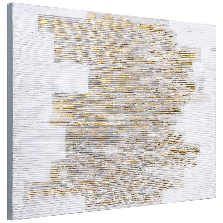 Image 3 The City 40" High Textured Metallic Canvas Wall Art more views