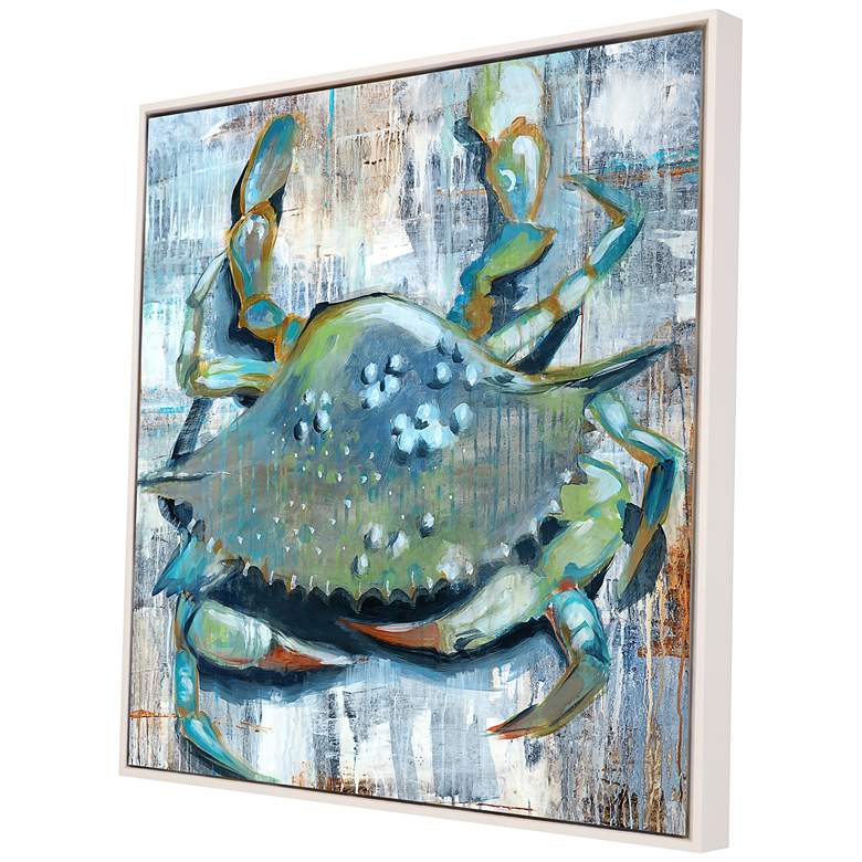 Image 3 The Crab 40" Square Giclee Framed Canvas Wall Art more views