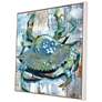 The Crab 40" Square Giclee Framed Canvas Wall Art