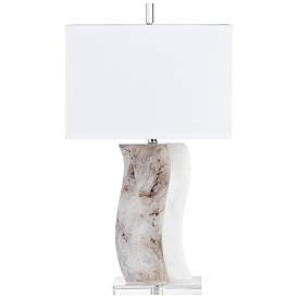 Image1 of The Crestview Collection Marigold Clear Resin and Crystal Table Lamp
