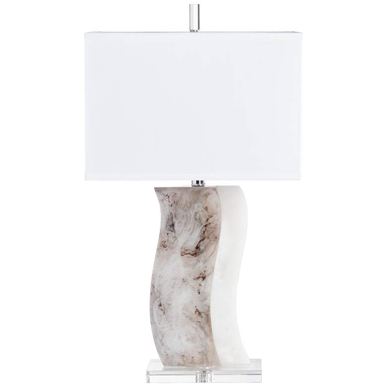Image 1 The Crestview Collection Marigold Clear Resin and Crystal Table Lamp