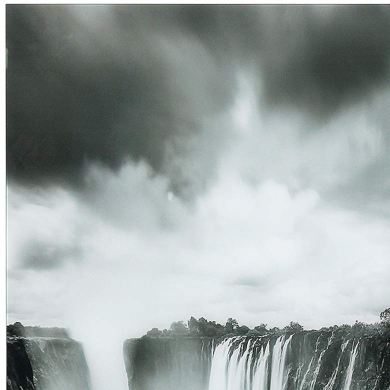 Image 4 The Falls 72 inch High Free Floating Tempered Art Glass Wall Art more views