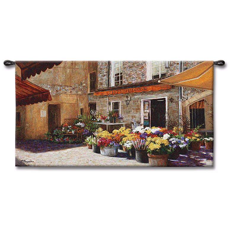 Image 1 The Flower Shop 53 inch Wide Wall Tapestry