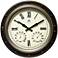 The Forecaster 16" Wide Weather Gauge Wall Clock