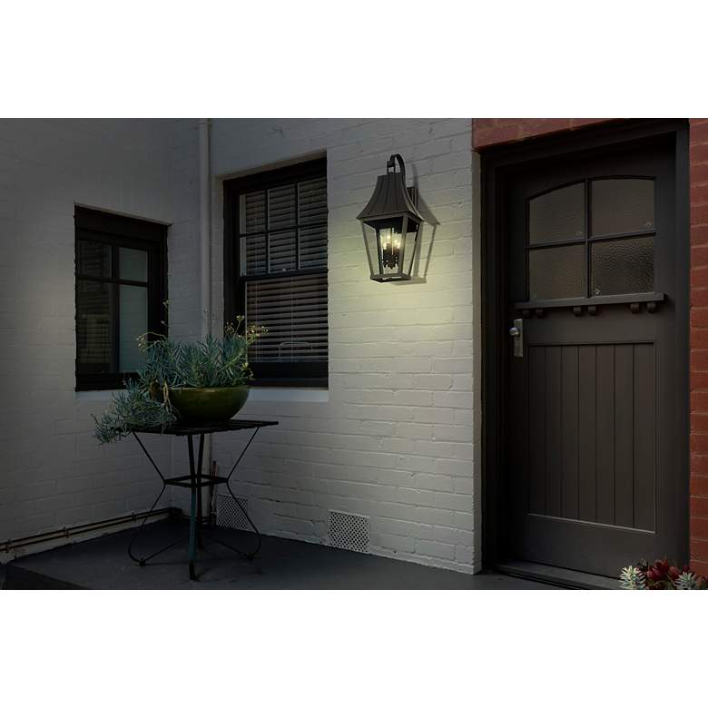 Image 5 The Great Outdoors 1-Light Sand Coal Outdoor Wall Mount more views