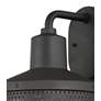 The Great Outdoors Abalone Point 1-Light Black Outdoor Wall Mount