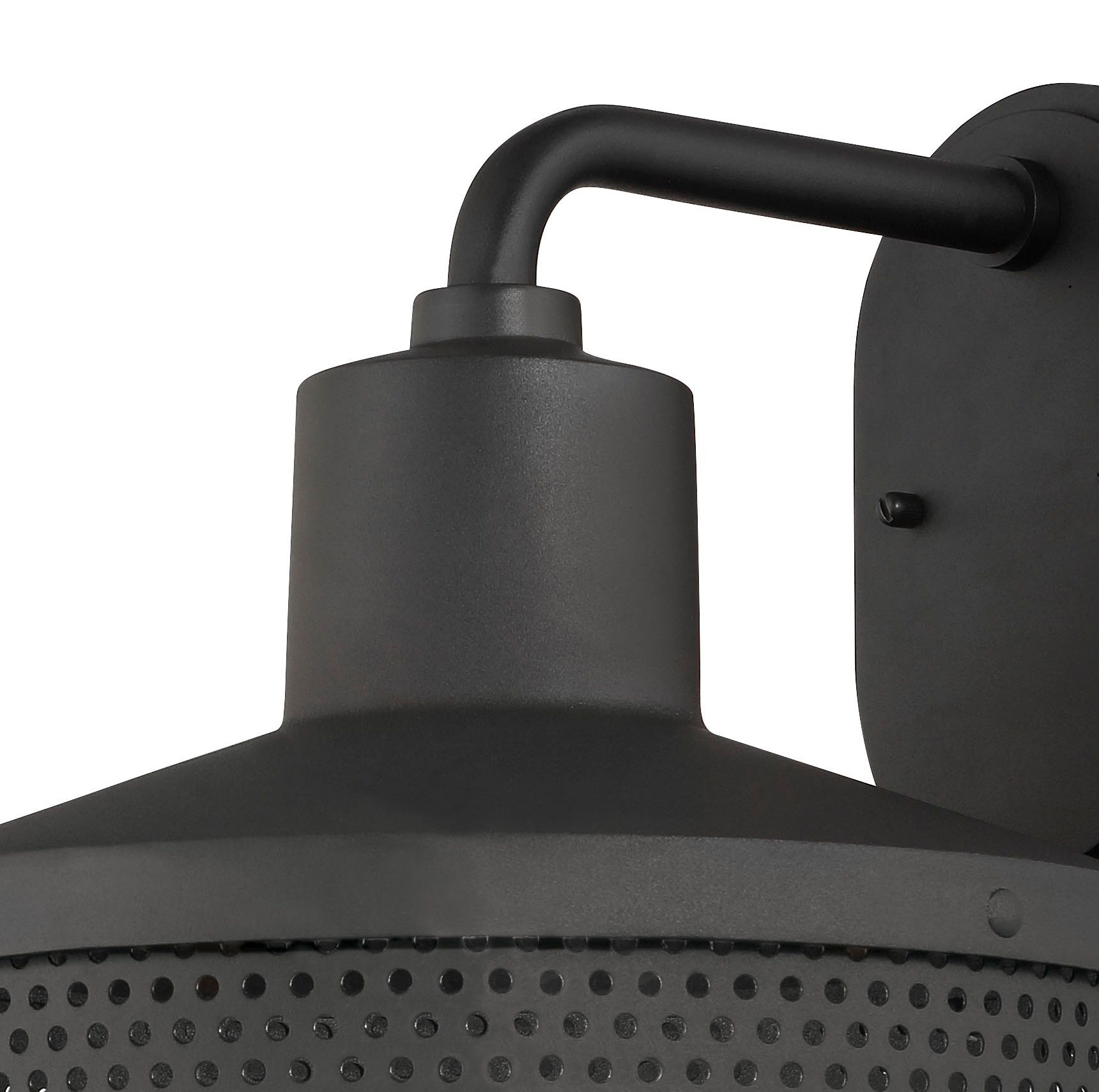 Image 3 The Great Outdoors Abalone Point 1-Light Black Outdoor Wall Mount more views