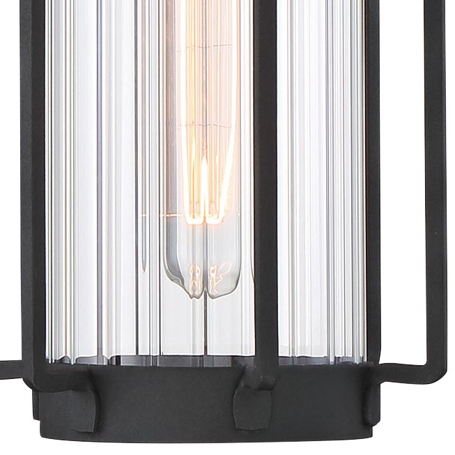 Image 2 The Great Outdoors Avonlea 1-Light Sand Black and Gold Outdoor Wall Mount more views