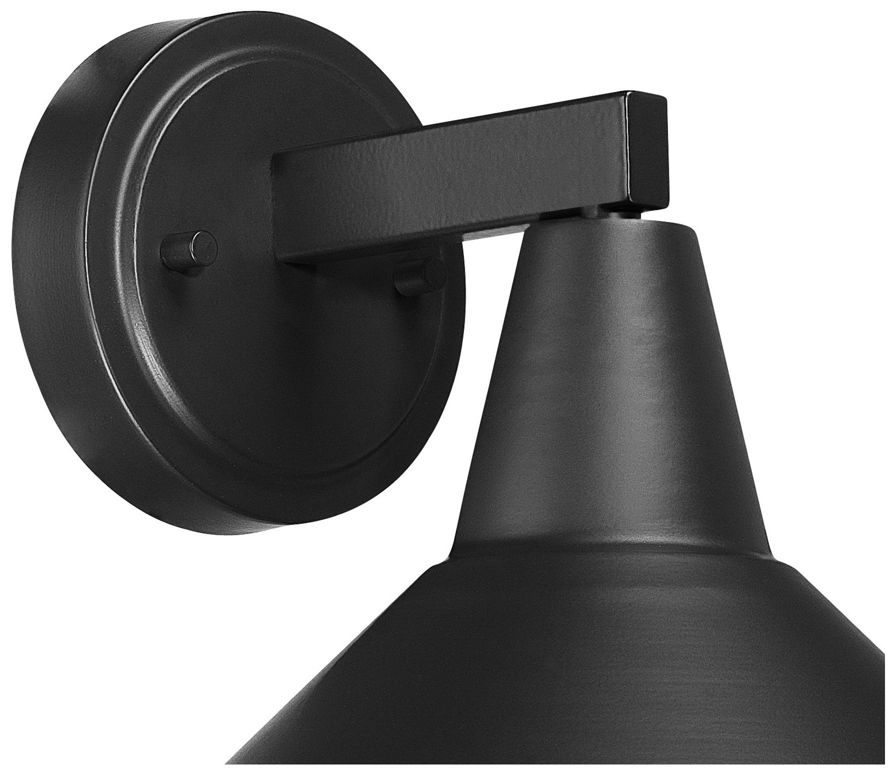 Image 5 The Great Outdoors Bay Crest 1-Light 8.88-in Coal Black Outdoor Wall Light more views