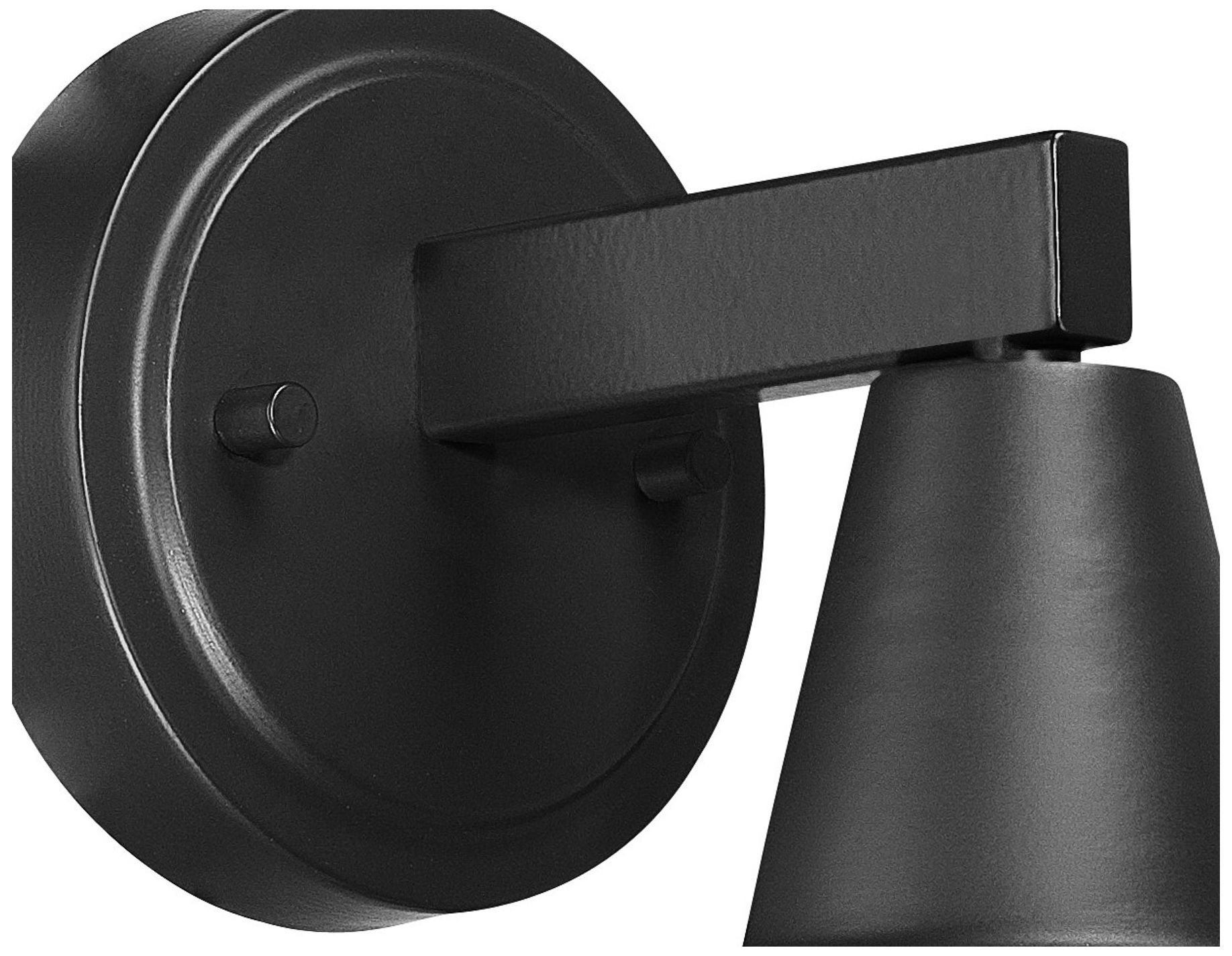 Image 6 The Great Outdoors Bay Crest 1-Light 8.88-in Coal Black Outdoor Wall Light more views