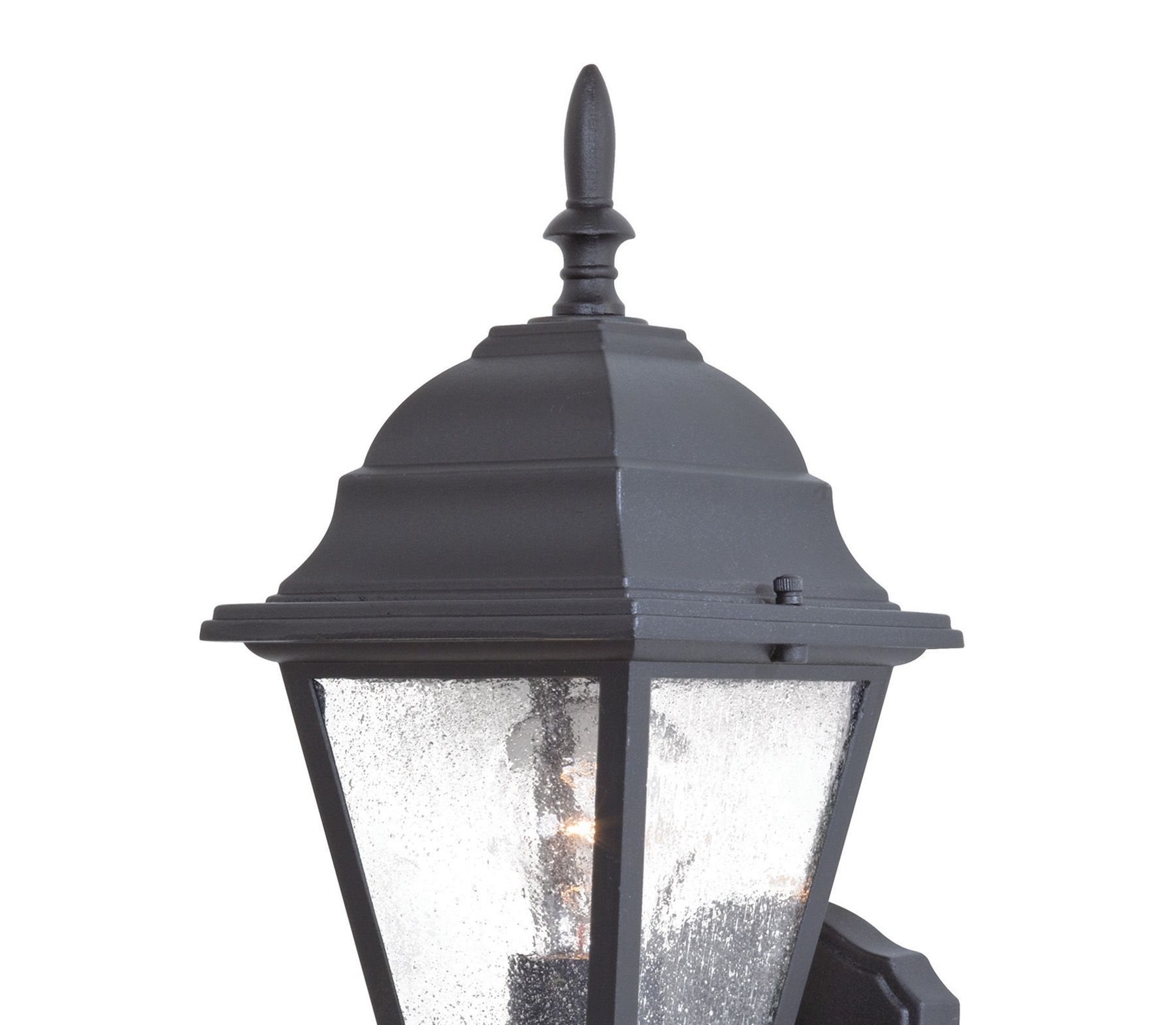 Image 5 The Great Outdoors Bay Hill 1-Light Black Outdoor Wall Mount more views