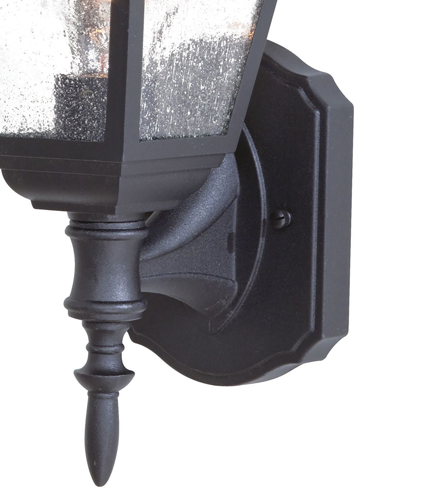 Image 6 The Great Outdoors Bay Hill 1-Light Black Outdoor Wall Mount more views