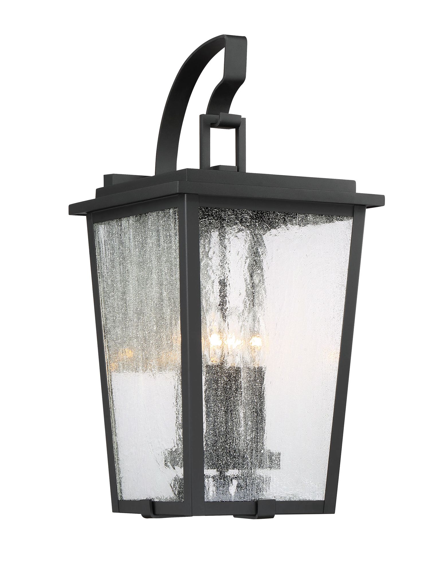 Image 3 The Great Outdoors Cantebury 4-Light Black and Gold Outdoor Wall Mount more views