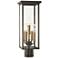 The Great Outdoors  Casway  Oil Rubbed Bronze and Gold 5 - Light Post Mount