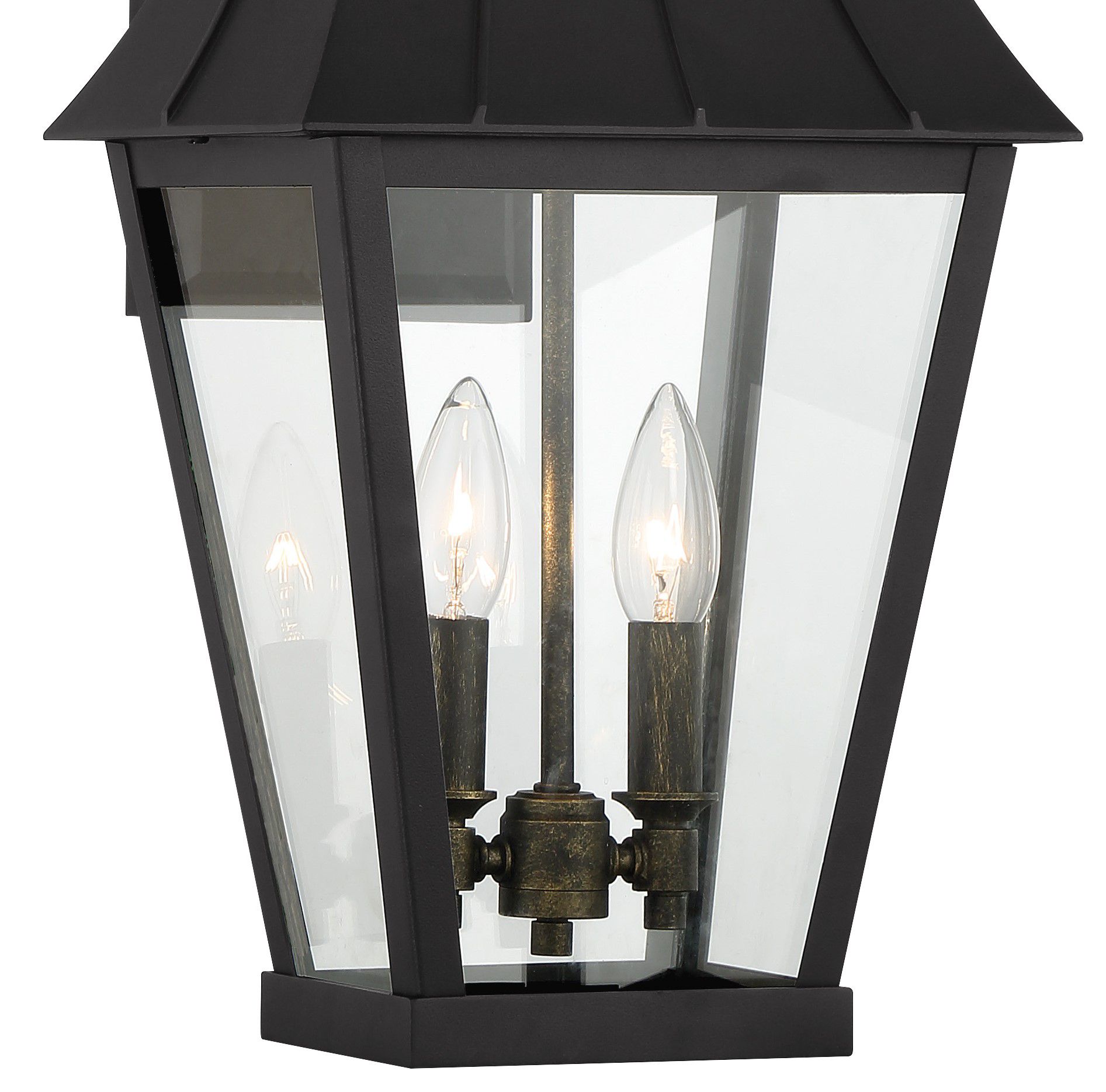 Image 3 The Great Outdoors Chateau Grande 2-Light Coal Black Outdoor Wall Sconce more views